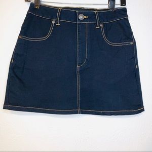 Celebrity Pink Dark Denim Mini Skirt •XS